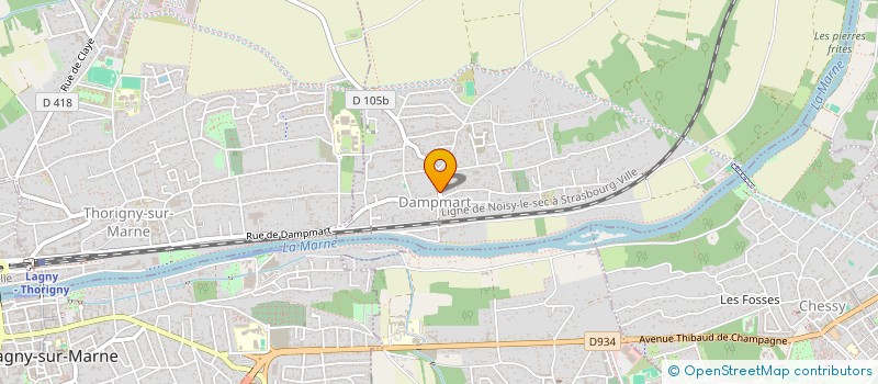 localisation de l'entreprise MADAME ANA PORTILHO FERREIRA  DAMPMART