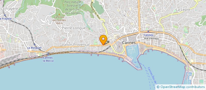localisation de l'entreprise MADAME ANA POUVREAU à CANNES