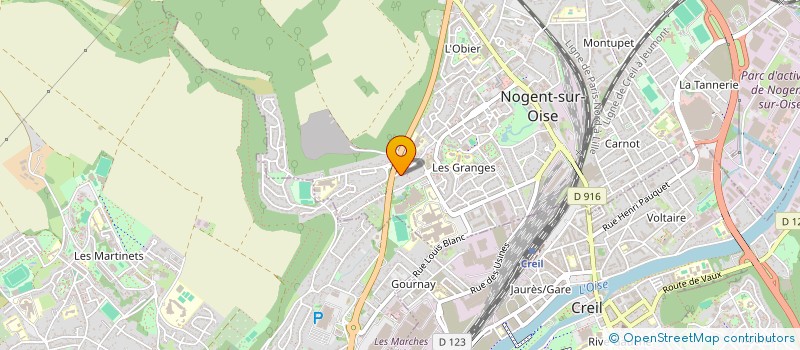 localisation de l'entreprise MADAME ANA RIBEIRO  NOGENT-SUR-OISE