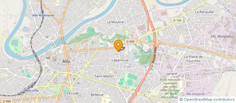 localisation de l'entreprise MADAME ANA RIBEIRO ALVES  ALBI