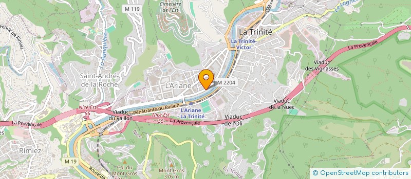 localisation de l'entreprise MADAME ANA RIBEIRO COSTA  NICE