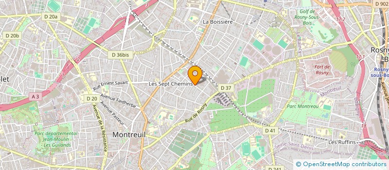localisation de l'entreprise MADAME ANA RITA GONCALVES PEREIRA DE ECA à MONTREUIL