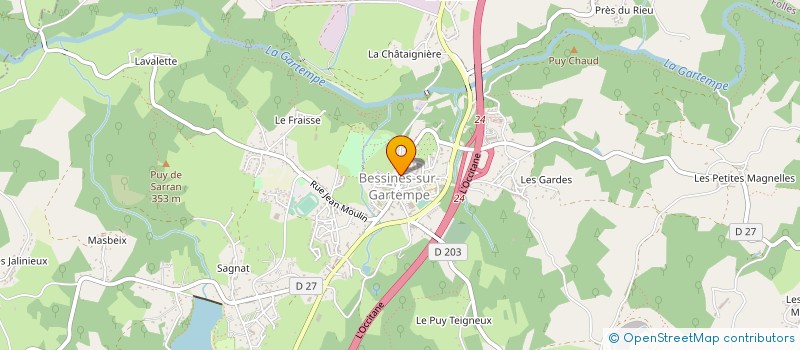 localisation de l'entreprise MADAME ANA RIVERA CHACON à BESSINES-SUR-GARTEMPE