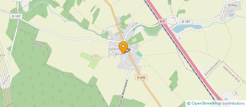 localisation de l'entreprise MADAME ANA RODRIGUES FERREIRA  VALENCE-EN-BRIE