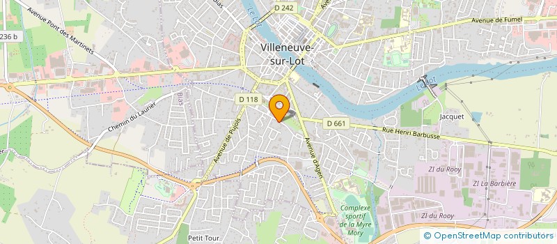 localisation de l'entreprise MADAME ANA S BEALU  VILLENEUVE SUR LOT