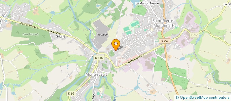 localisation de l'entreprise MADAME ANA S DELETRE à MONTREVAULT-SUR-EVRE