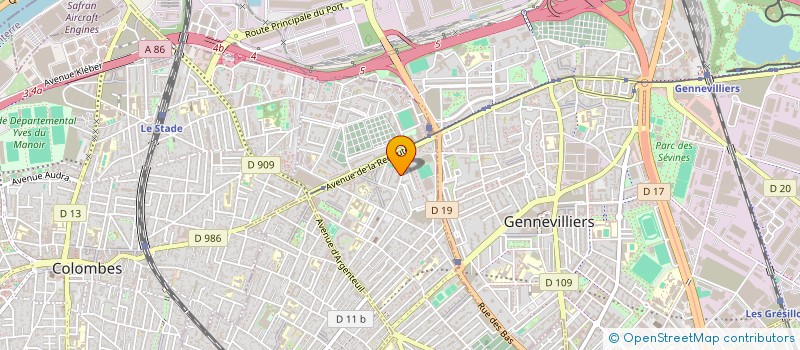 localisation de l'entreprise MADAME ANA SANTOS  ASNIERES-SUR-SEINE