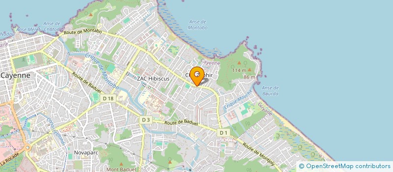 localisation de l'entreprise MADAME ANA SANTOS DOS SANTOS  CAYENNE