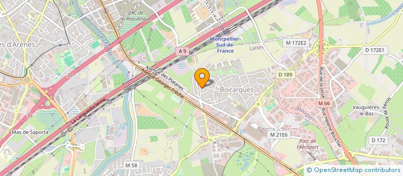 localisation de l'entreprise MADAME ANA SANZ JIMENEZ à LATTES