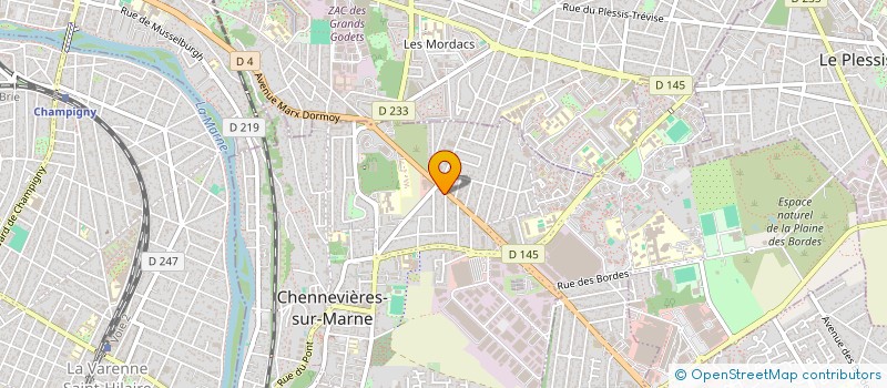 localisation de l'entreprise MADAME ANA-SOFIA FABRE CARDOSA SOARES  CHENNEVIERES-SUR-MARNE