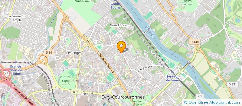 localisation de l'entreprise MADAME ANA TAKOUGNADI  EVRY-COURCOURONNES