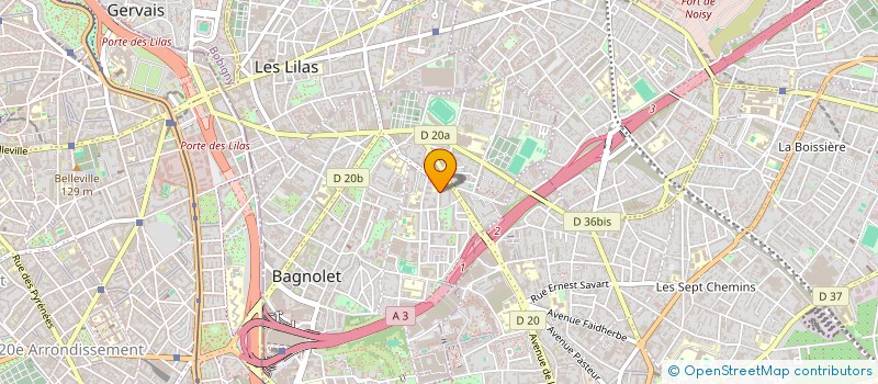 localisation de l'entreprise MADAME ANA TERIS DE ABREU SOARES à BAGNOLET