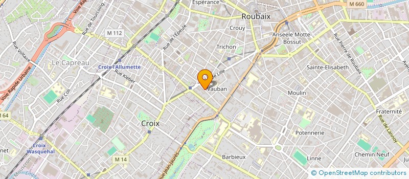 localisation de l'entreprise MADAME ANA VARGAS-CASTILLO  ROUBAIX