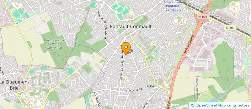 localisation de l'entreprise MADAME ANABELA CARVALHO GONCALVES FERRAZ MARQUES à PONTAULT-COMBAULT