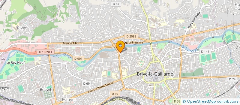 localisation de l'entreprise MADAME ANABELA FERNANDES  BRIVE-LA-GAILLARDE