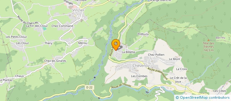 localisation de l'entreprise MADAME ANABELA GIL FRAGOSO  CHEVENOZ