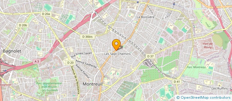 localisation de l'entreprise MADAME ANABELA PINTO FERREIRA à MONTREUIL