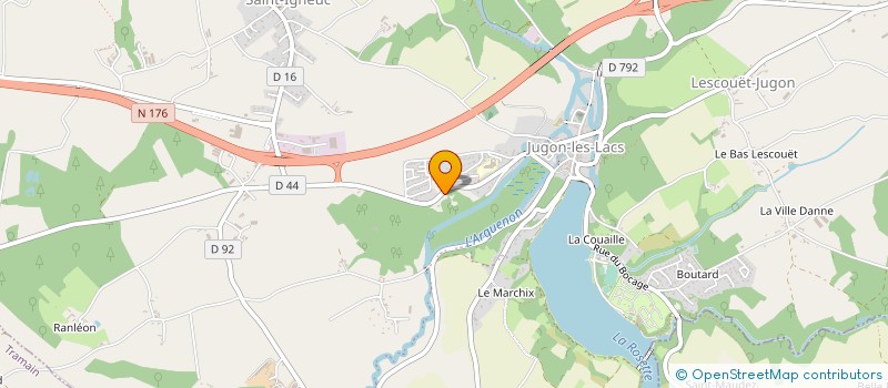 localisation de l'entreprise MADAME ANABELLE RAULT  JUGON-LES-LACS