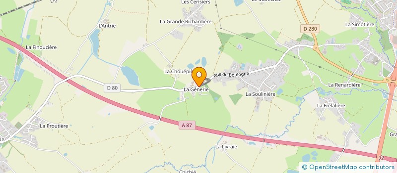 localisation de l'entreprise MADAME ANAE GUILLOTEAU  AUBIGNY-LES CLOUZEAUX