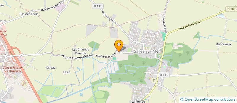 localisation de l'entreprise MADAME ANAE VELEZ  SALLES-SUR-MER