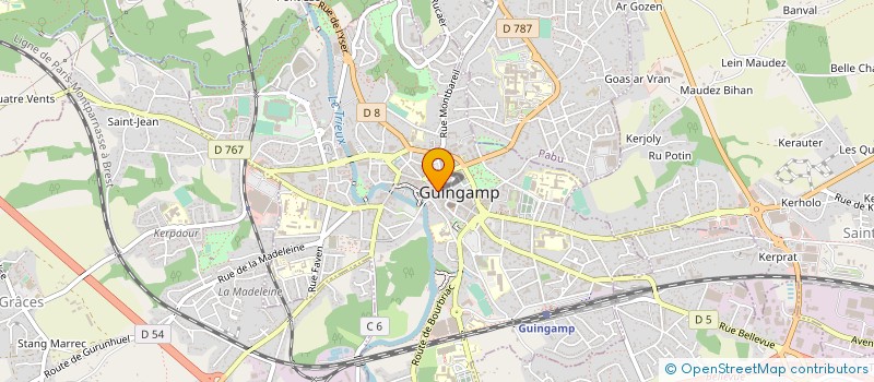 localisation de l'entreprise MADAME ANAEL COUPIER  GUINGAMP