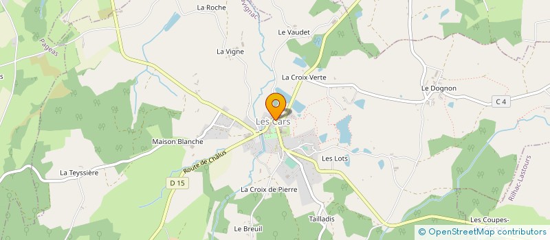 localisation de l'entreprise MADAME ANAEL TIPHONNET à LES CARS
