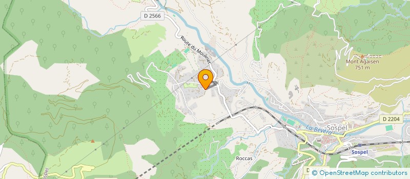 localisation de l'entreprise MADAME ANAELLE BACH  SOSPEL