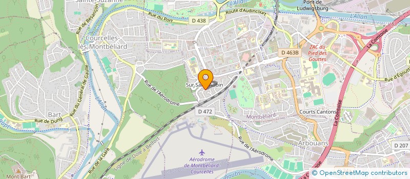 localisation de l'entreprise MADAME ANAELLE BELTRAN  MONTBELIARD