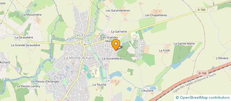 localisation de l'entreprise MADAME ANAELLE BENOIT à LES ACHARDS