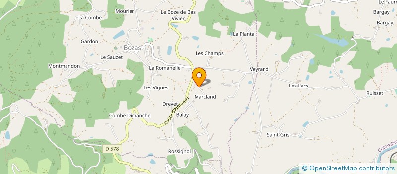 localisation de l'entreprise MADAME ANAELLE BERNE à BOZAS