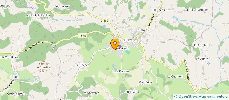 localisation de l'entreprise MADAME ANAELLE BOUTEILLE  DUERNE