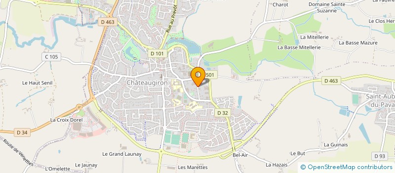 localisation de l'entreprise MADAME ANAELLE CORRE  CHATEAUGIRON