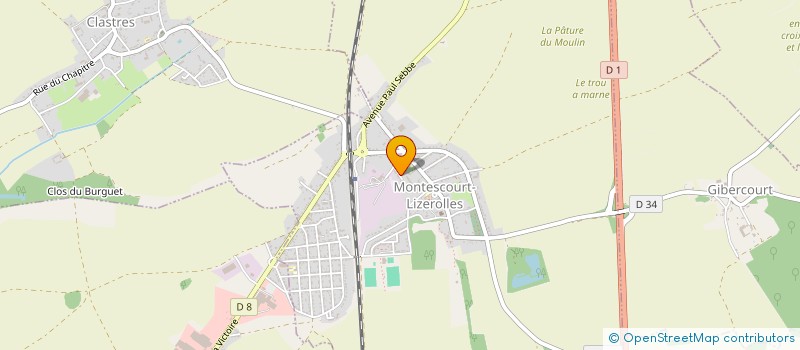 localisation de l'entreprise MADAME ANAELLE DACOSTA à MONTESCOURT-LIZEROLLES