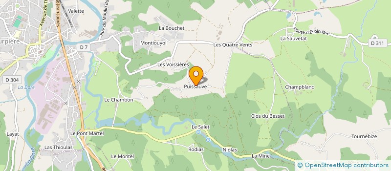localisation de l'entreprise MADAME ANAELLE DE FARIA à COURPIERE