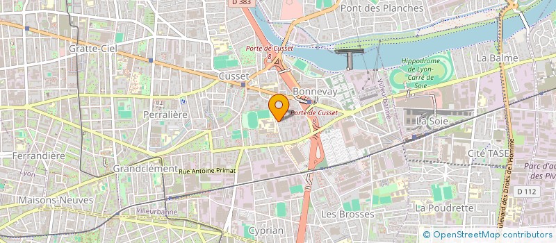 localisation de l'entreprise MADAME ANAELLE FAURE  VILLEURBANNE