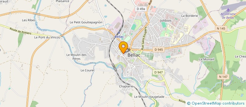 localisation de l'entreprise MADAME ANAELLE GAUTHIER à BELLAC