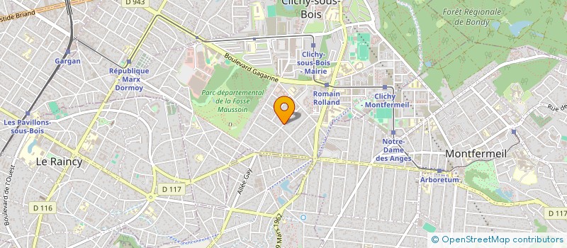 localisation de l'entreprise MADAME ANAELLE HECTOR à CLICHY-SOUS-BOIS