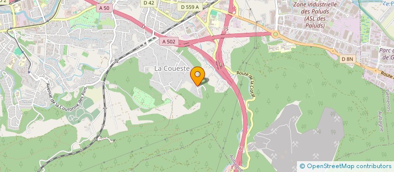 localisation de l'entreprise MADAME ANAELLE HERNANDEZ à AUBAGNE
