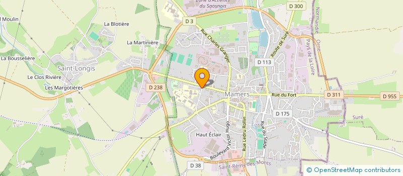 localisation de l'entreprise MADAME ANAELLE LE COURSONNOIS  MAMERS