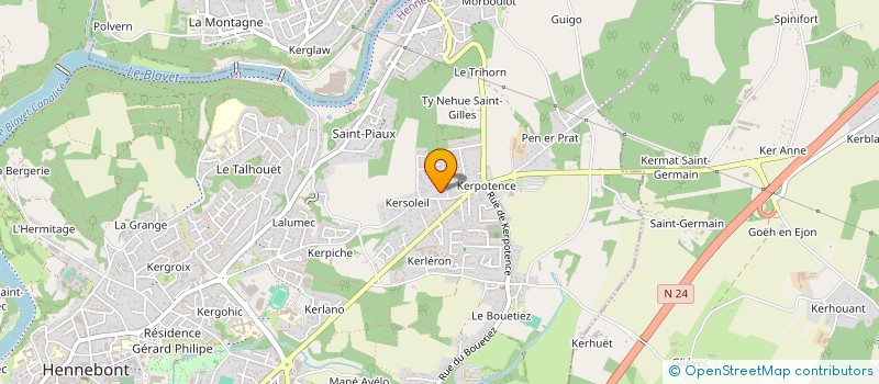 localisation de l'entreprise MADAME ANAELLE LE GAL  HENNEBONT