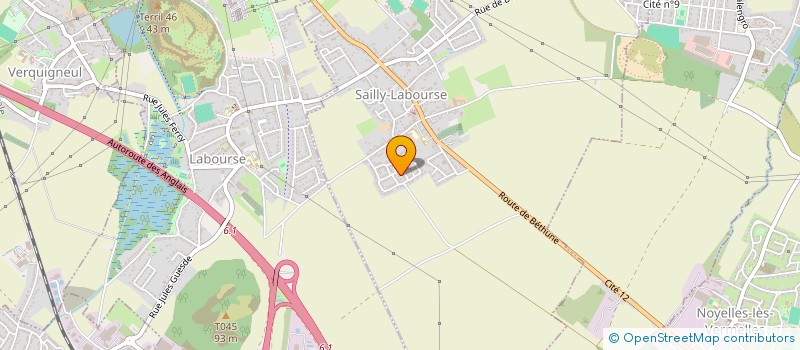 localisation de l'entreprise MADAME ANAELLE LEFEVRE  SAILLY-LABOURSE