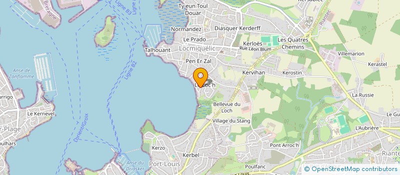 localisation de l'entreprise MADAME ANAELLE LOUET  LOCMIQUELIC