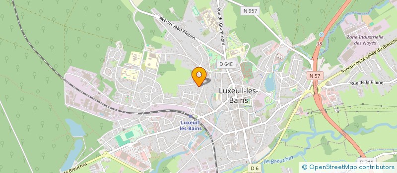 localisation de l'entreprise MADAME ANAELLE MARGIELA  LUXEUIL-LES-BAINS