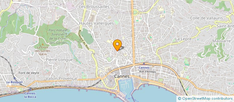 localisation de l'entreprise MADAME ANAELLE MARMUGI à CANNES