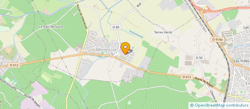 localisation de l'entreprise MADAME ANAELLE MARTIN  MONTESCOT