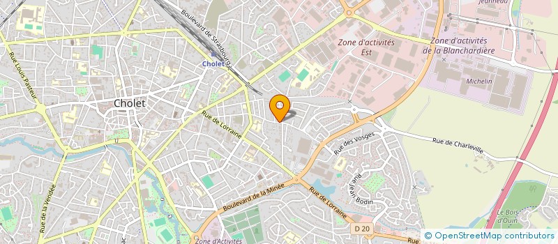 localisation de l'entreprise MADAME ANAELLE MENET à CHOLET