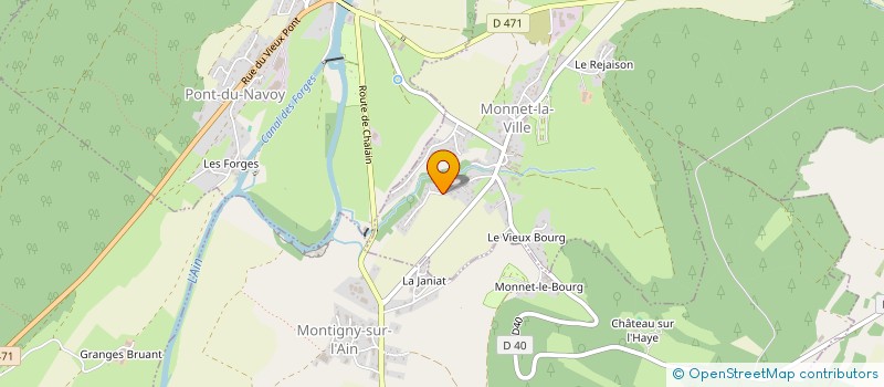 localisation de l'entreprise MADAME ANAELLE MICHAUD  MONNET-LA-VILLE