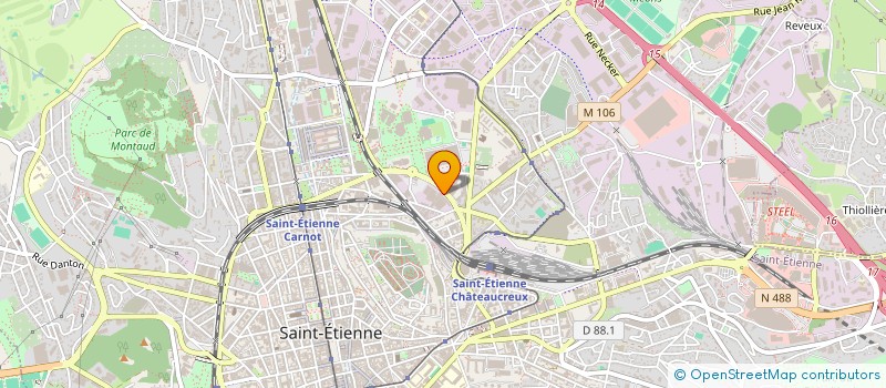 localisation de l'entreprise MADAME ANAELLE MURARD  SAINT-ETIENNE