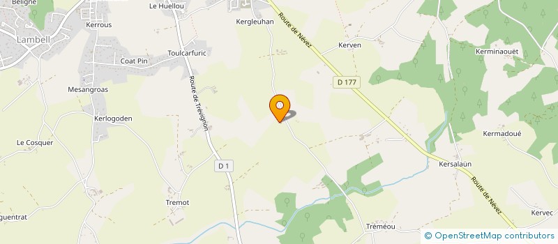 localisation de l'entreprise MADAME ANAELLE NICOLAS  TREGUNC