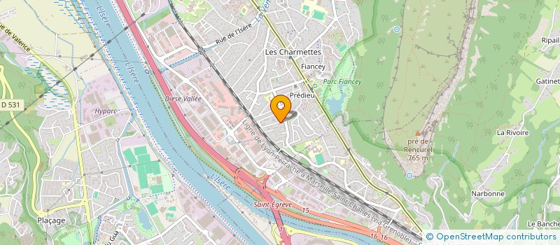 localisation de l'entreprise MADAME ANAELLE PEREZ  SASSENAGE